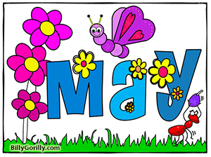 300x224 Learning Songs Spring Theme Printable Coloring Pages