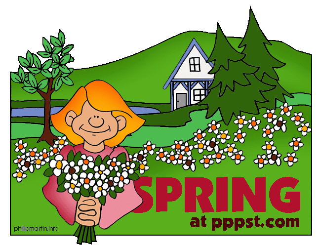 648x496 Printable Spring Season With Blossoming Flowers Coloring Page