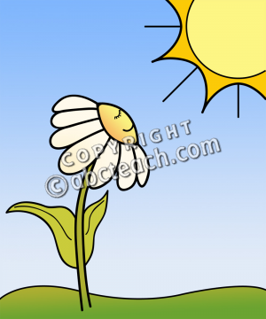 300x360 Springtime Sun Flowers Clip Art
