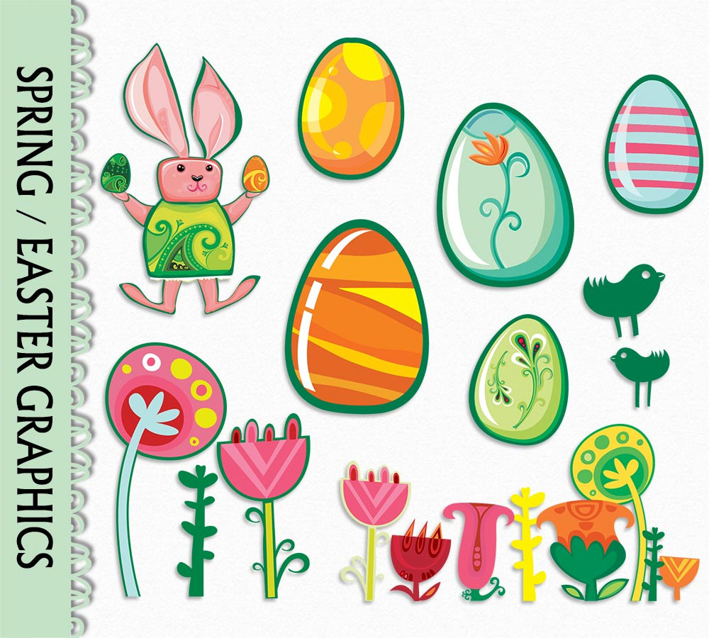 1000x900 Easter Clip Art Graphic Flowers Plant Nature Spring Clipart