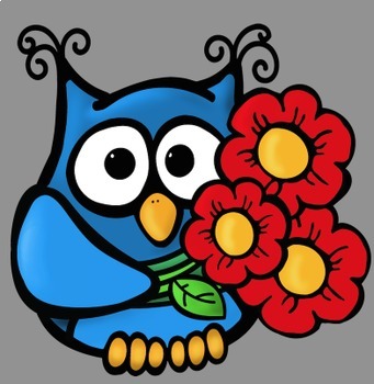 341x350 Spring Owls Clip Art By Whimsy Workshop Teaching Tpt