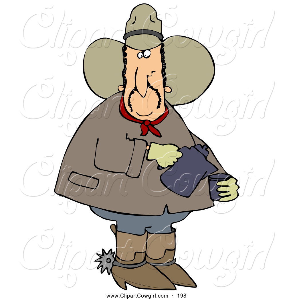 1024x1044 Clipart Of A Adventurous Chubby Cowboy In A Hat, Boots And Spurs