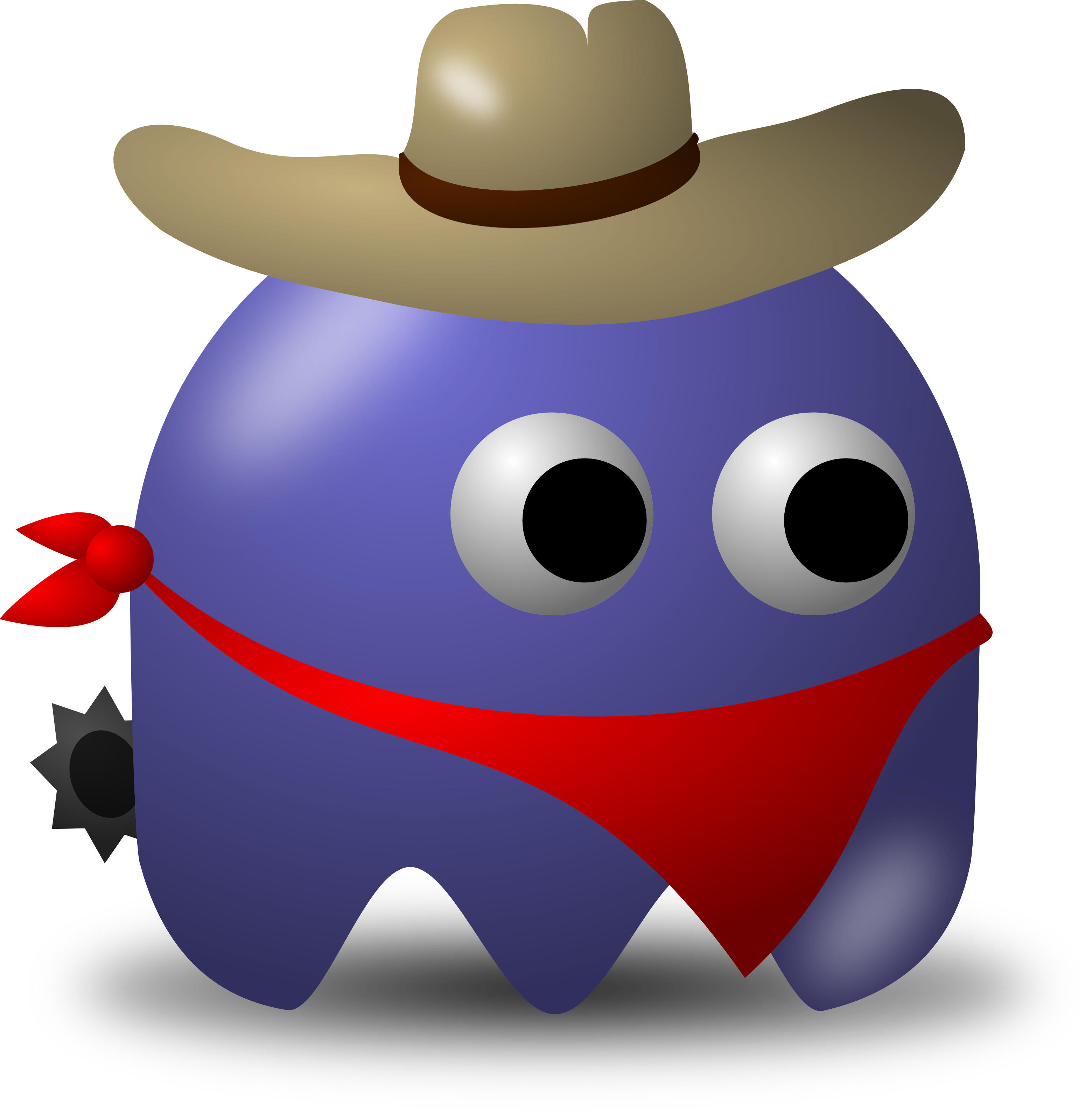 3120x3200 Rodeo Cowbow Avatar Character With Hat, Bandana, And Spurs