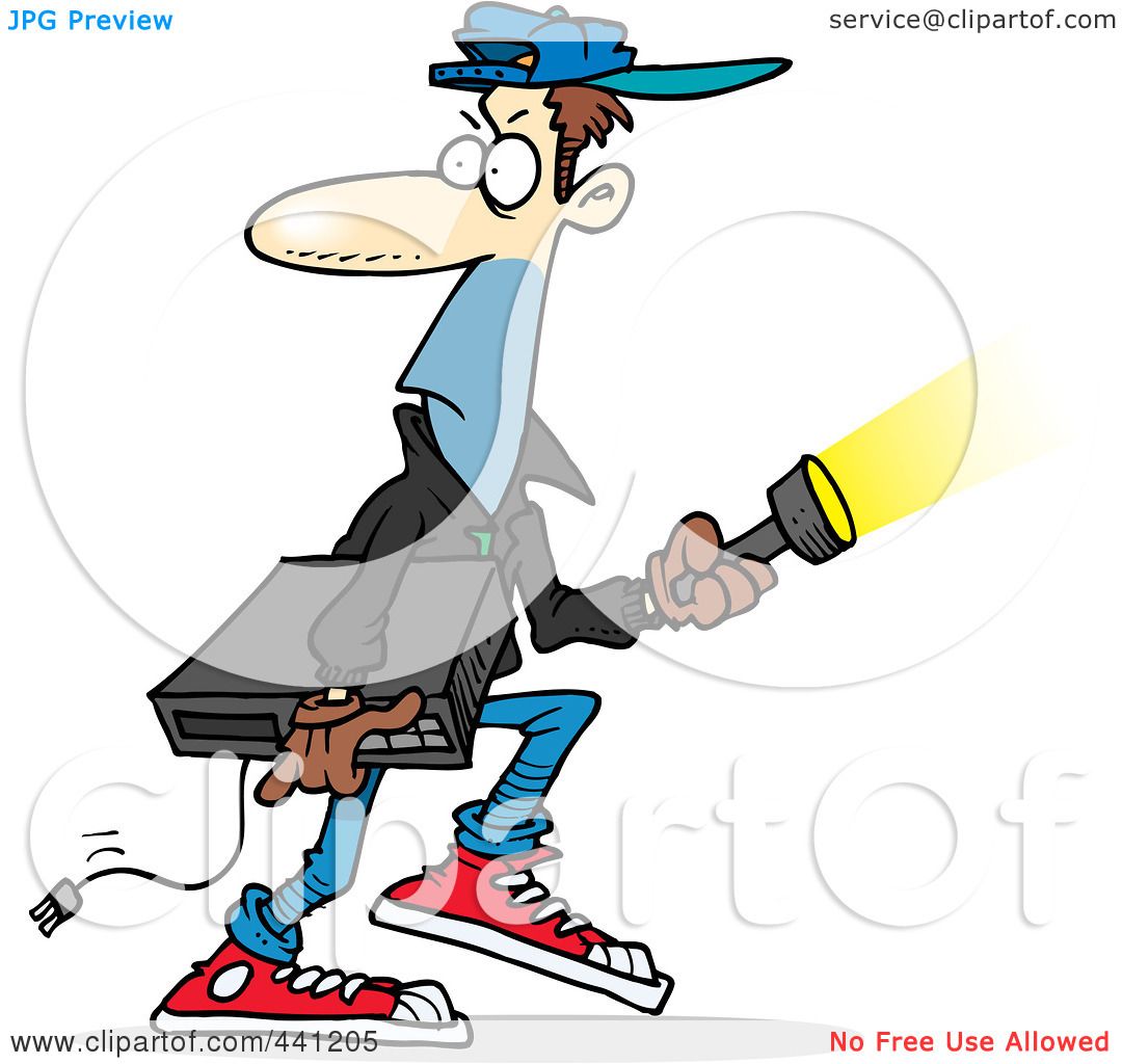 1080x1024 Royalty Free (Rf) Clip Art Illustration Of A Cartoon Burglar