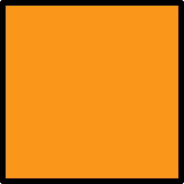 600x600 Orange Square Clip Art
