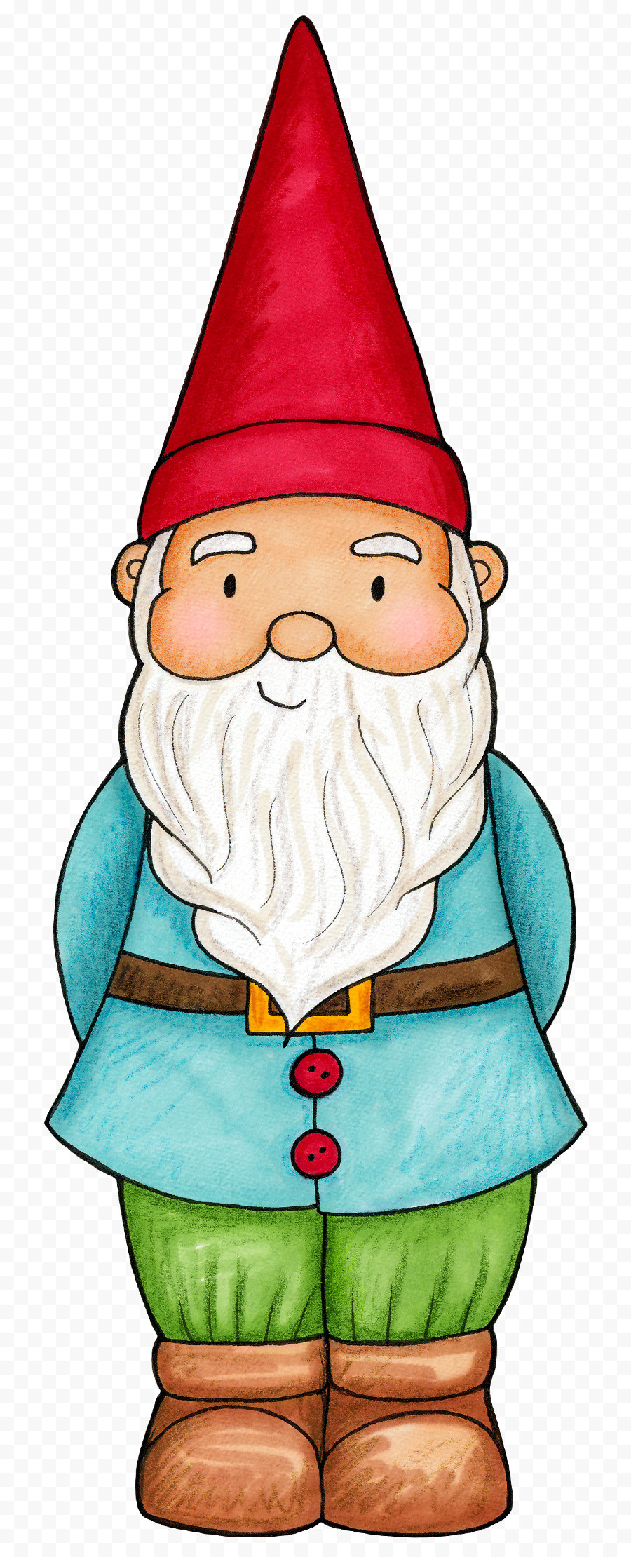 900x2220 Gnome Cartoon White Background Vector 33358562 Clipart Free