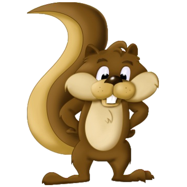 600x600 Animated Squirrel Clipart