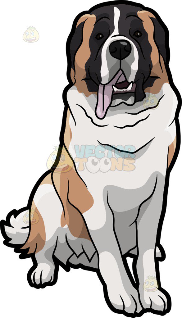 586x1024 Saint Bernard Clipart Animated