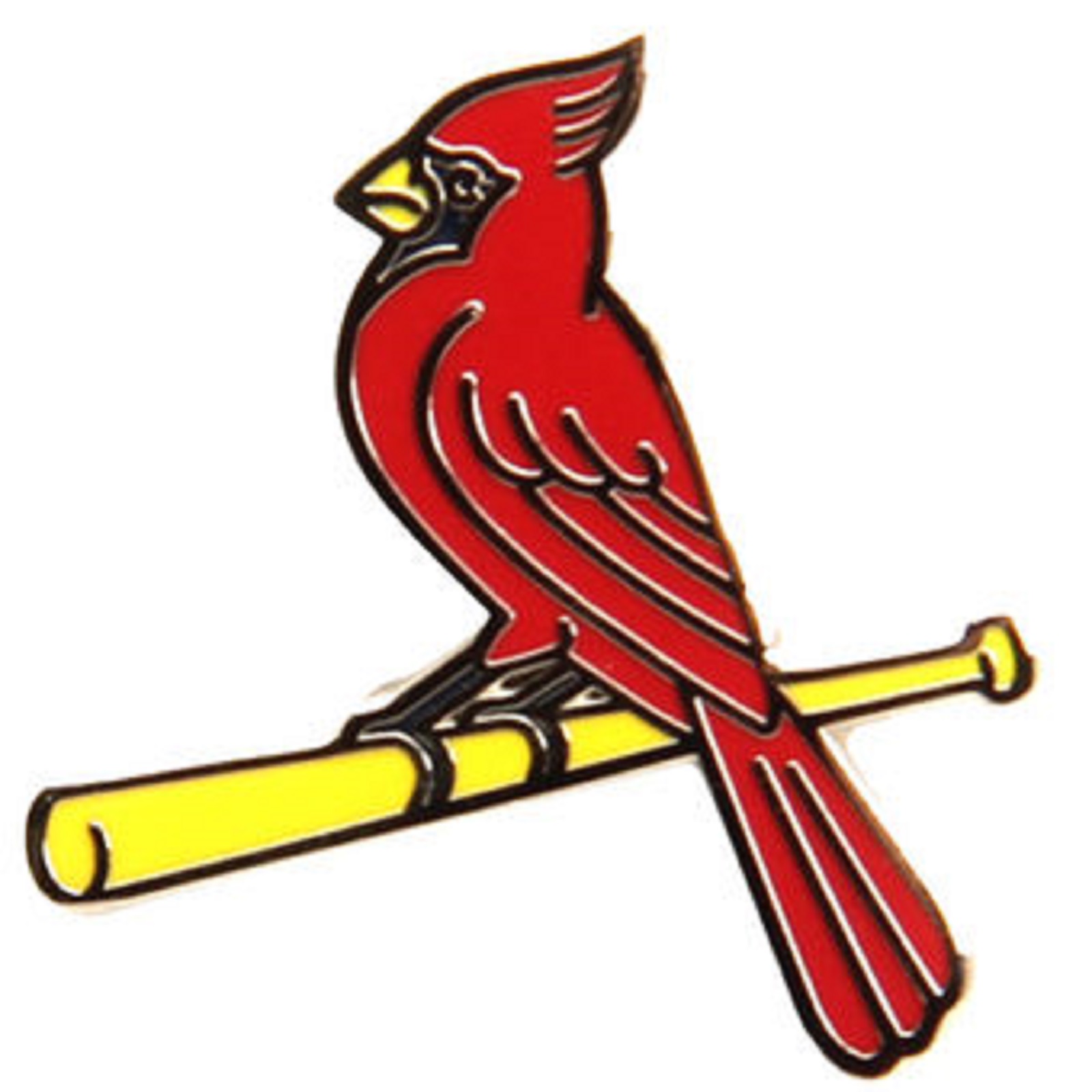 1600x1600 St. Louis Cardinals Bird On Bat Lapel Pin