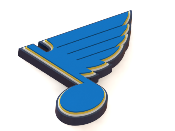 667x500 3d Printed Stlouis Blues Logo By Poplavskij Pinshape