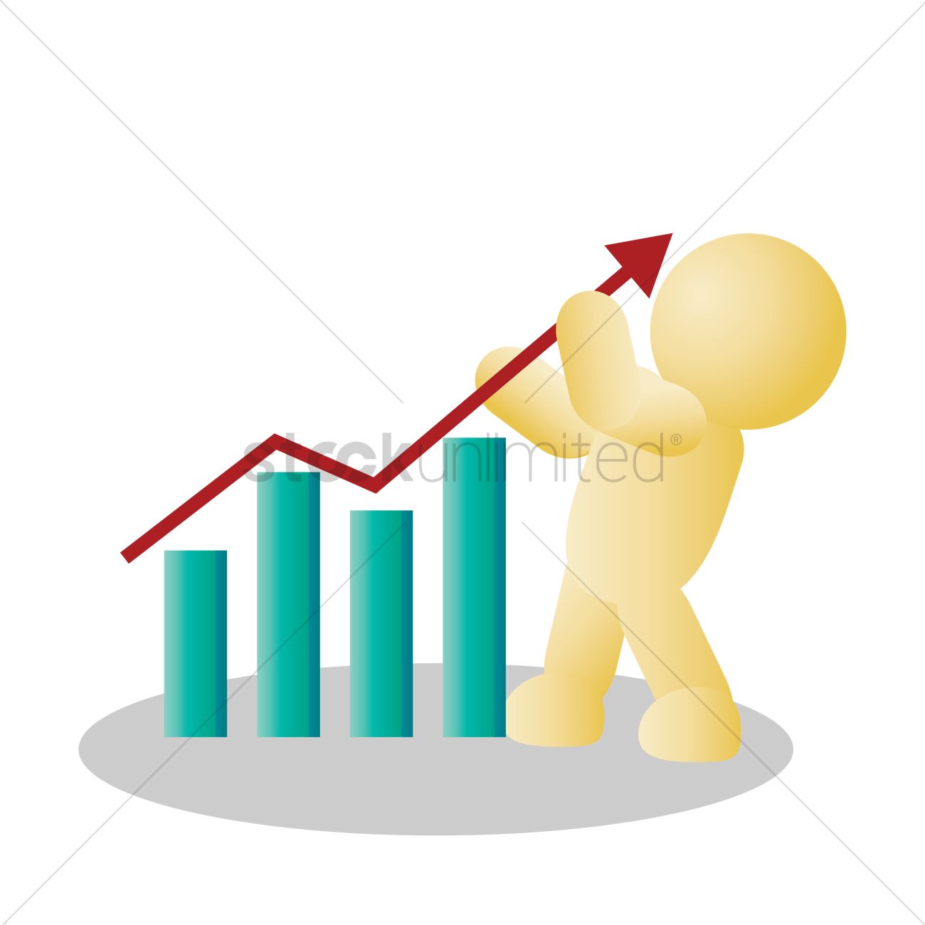 1300x1300 Stock Graph Vector Image