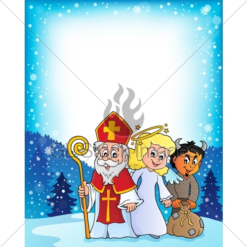 500x500 Saint Nicholas Day Theme 3 Gl Stock Images