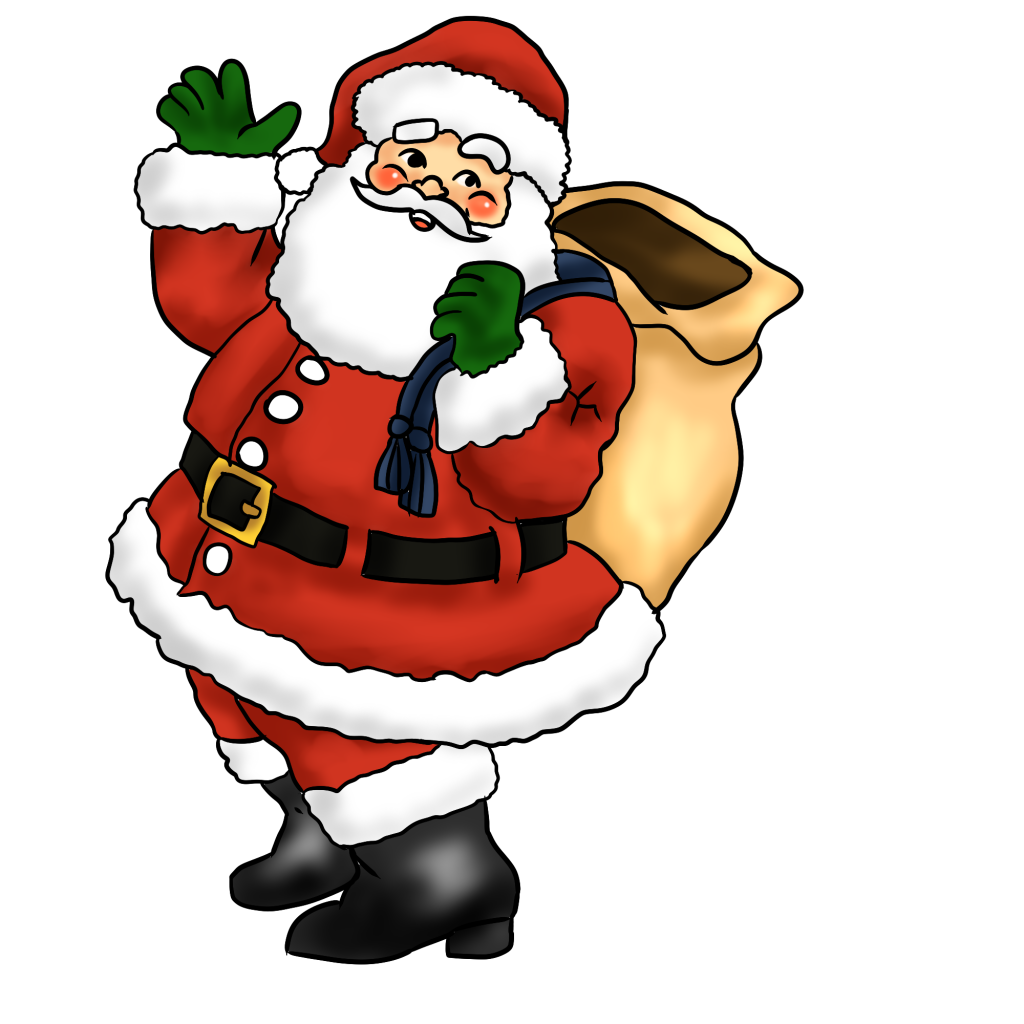 1024x1024 Santa Claus Images, Wallpapers With Reindeer