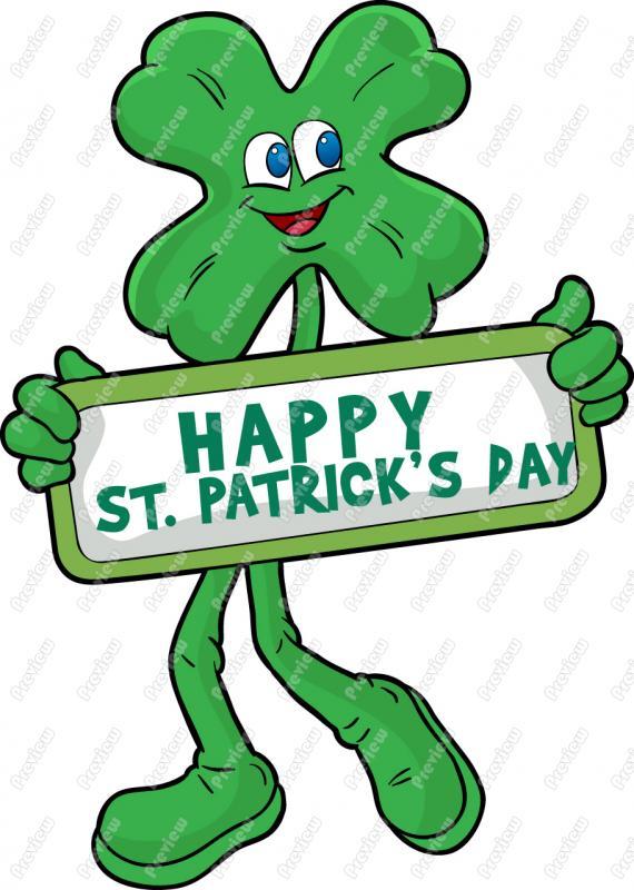 570x800 St Patrick Day Shamrock Clip Art Royalty Free Clipart Vector