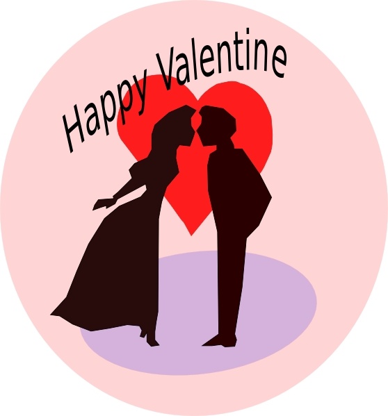 558x599 Happy Valentine Clipart