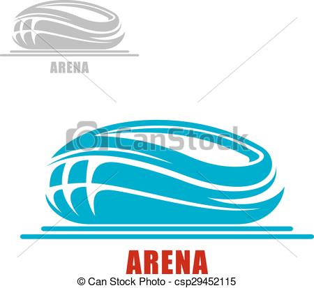 450x413 Sports Arena Or Stadium Icon. Modern Sports Arena Or Stadium