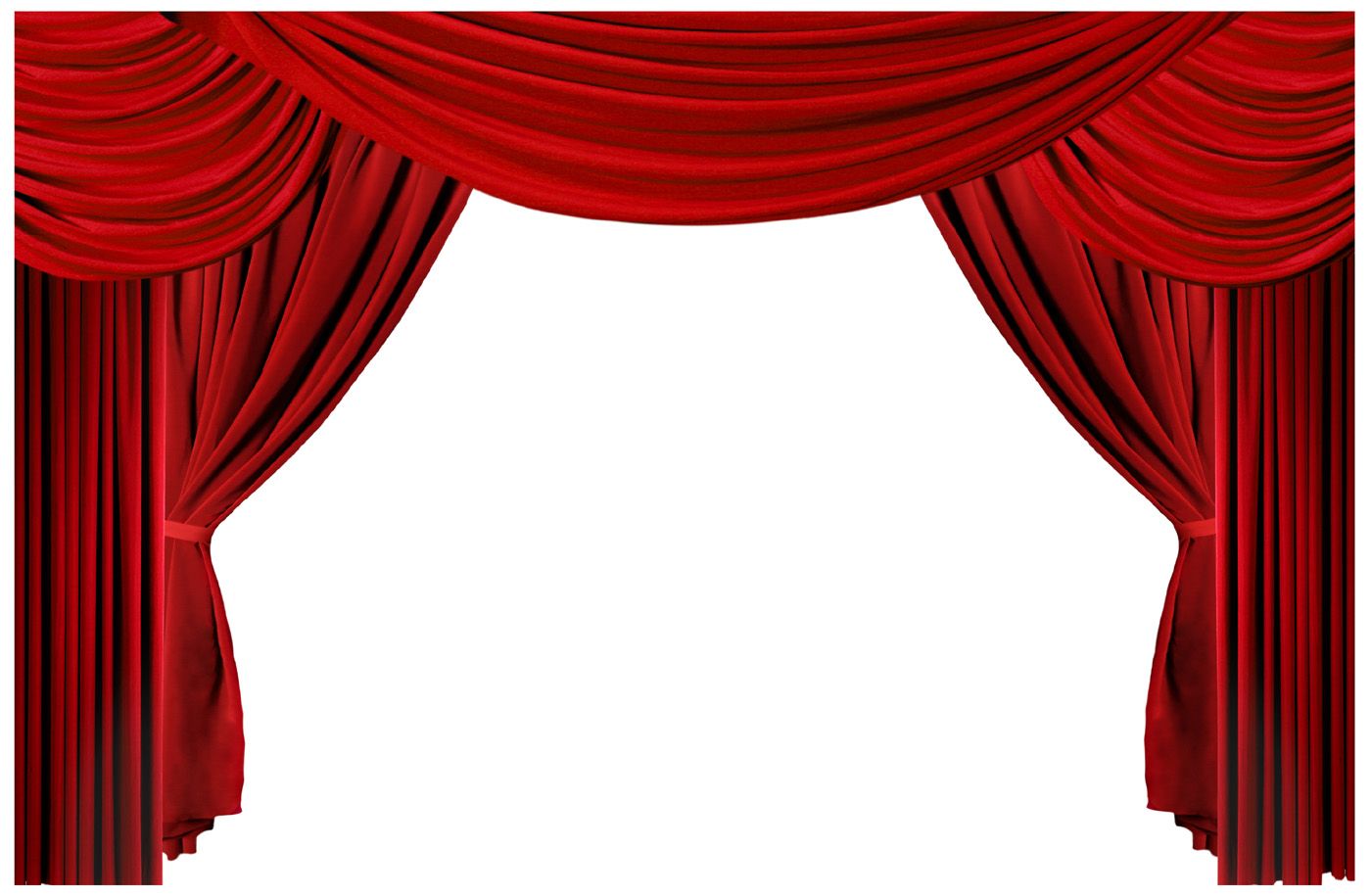 1400x915 Theater Stage Curtains Clip Art