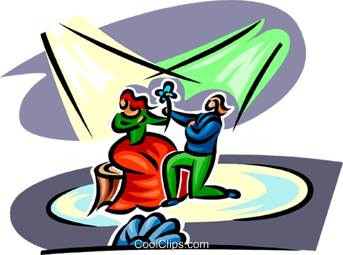 480x358 Actors On Stage Royalty Free Vector Clip Art Illustration