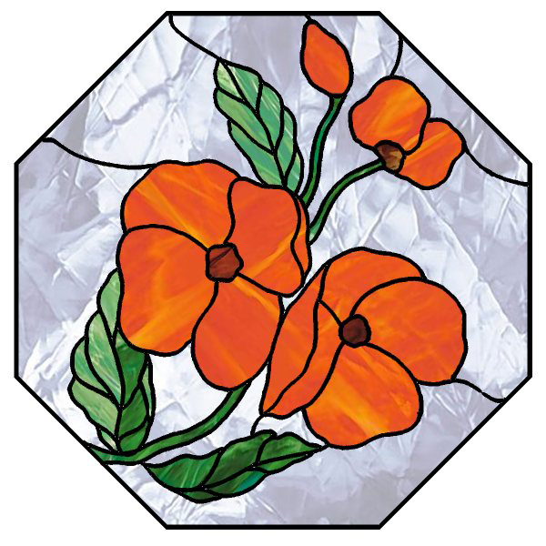 600x600 Stained Glass Clipart Easy