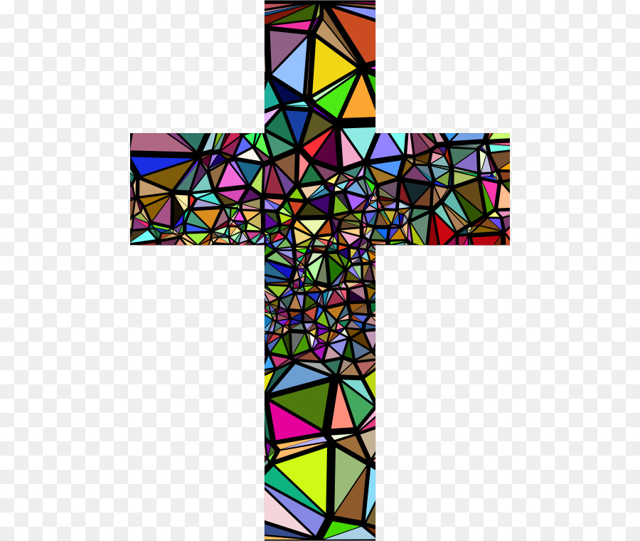 900x760 Window Stained Glass Christian Cross Clip Art