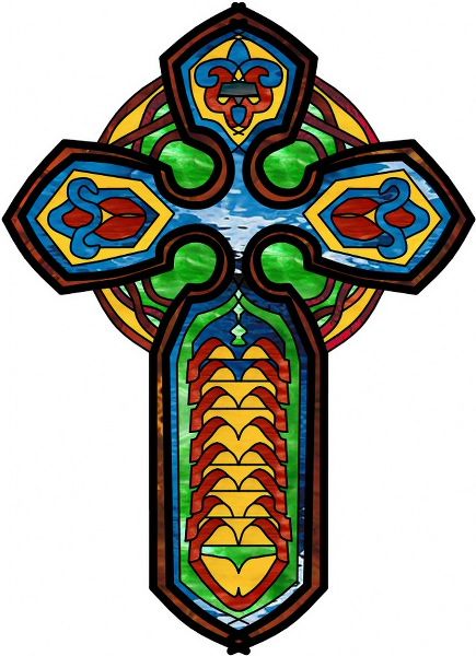 435x600 Celtic Cross Stained Glass Pattern Clipart The Cross In Art