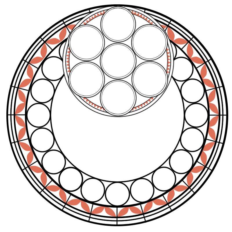 800x800 Stained Glass Nativity Clipart