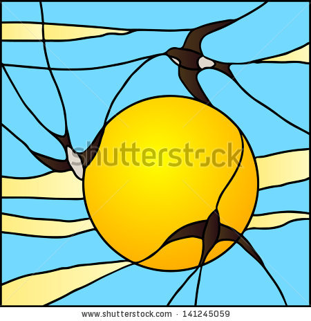 450x464 Swallow Clipart Window