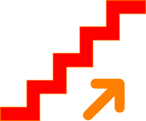 299x249 Staircase Up Clip Art