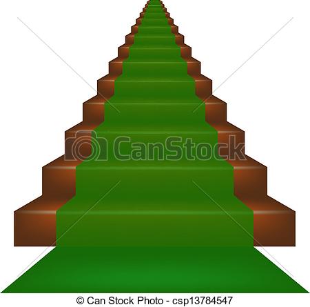 450x445 Stairs Clipart Green