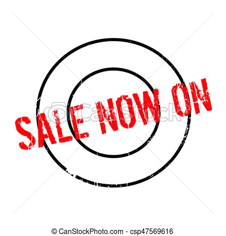 450x470 Sale Now On Rubber Stamp. Grunge Design With Dust Scratches