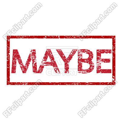 400x400 Stamp Text Maybe Royalty Free Vector Clip Art Image