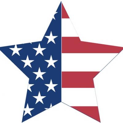 400x400 Patriotic Stars Clip Art