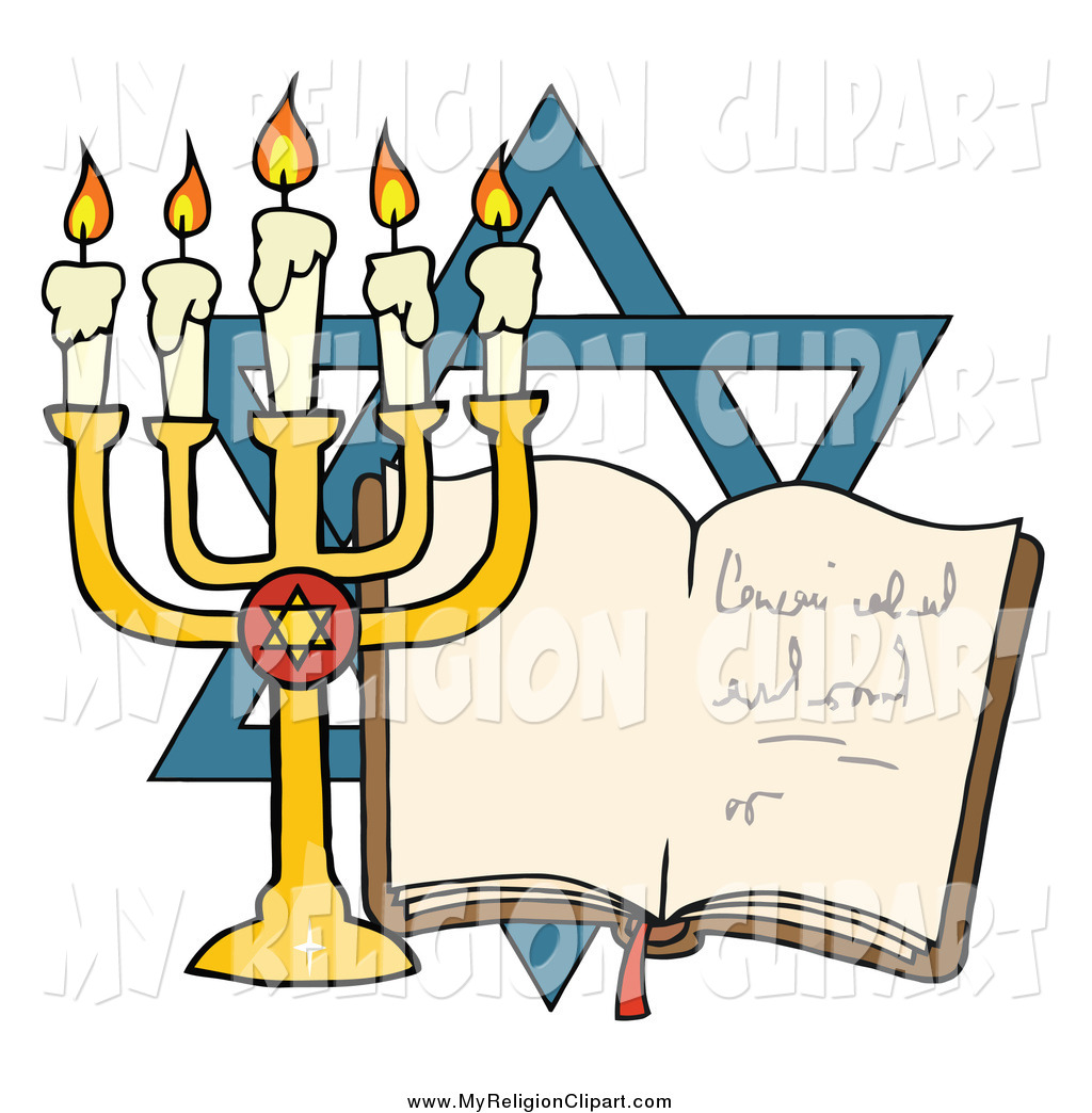 1024x1044 Religion Clip Art A Menorah And Book In Front The Star