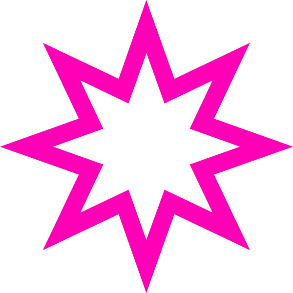 600x600 Pink Star Clipart