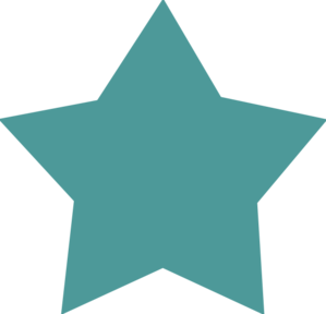 299x288 Teal Star Clip Art