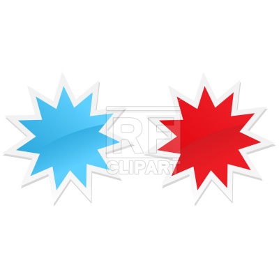 400x400 Shiny Stickers, Star Shape Free Download Vector Clip Art Image
