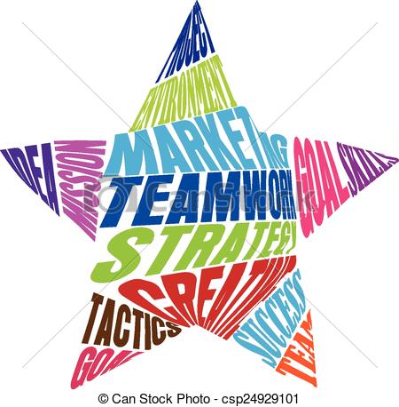 450x458 Teamwork Words Star Shape Logo. Teamwork Words Meaning In A Star