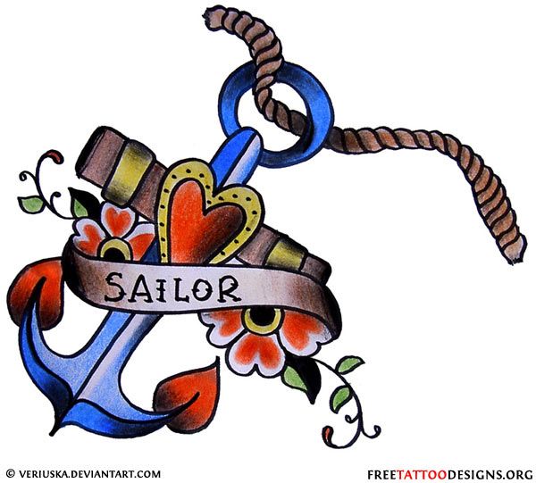 600x541 Anchor Clipart Tatoo