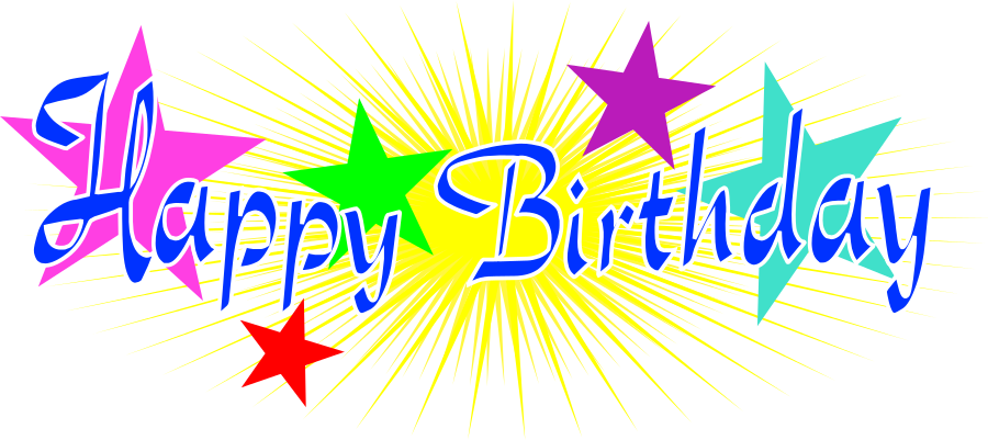 900x401 Birthday Clipart Star