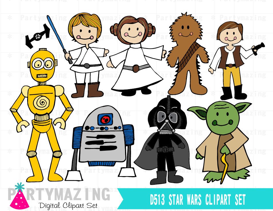 954x738 Star Wars Clipart, Space Wars Digital Clipart, Starwars Clip Art