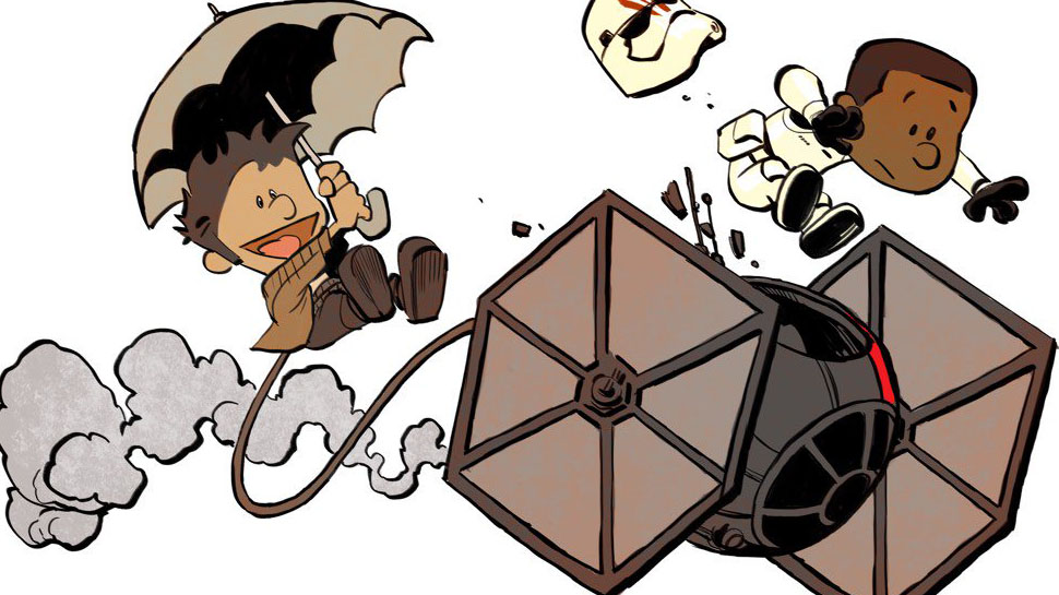 970x545 The Force Awakens Meets Calvin And Hobbes In This Delightful Art