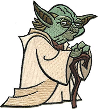 318x355 Star Wars Yoda Patch Iron On Sew On Disney Officially Licensed