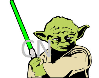 340x270 Yoda Star Wars Embroidery Design. 3 Hoop Sizes From Embroiderydad
