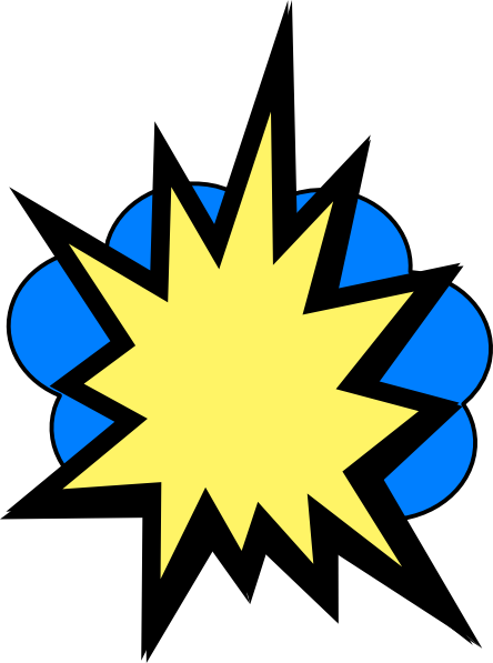 444x597 Starburst Clipart Superhero