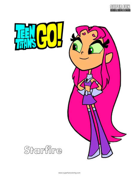 464x600 Teen Titans Go Coloring