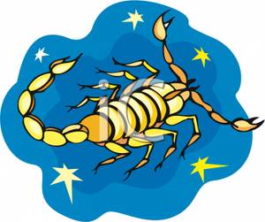 300x251 Clip Art Image Scorpio The Scorpion In A Starry Sky