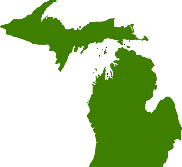 600x550 State Of Michigan Clipart