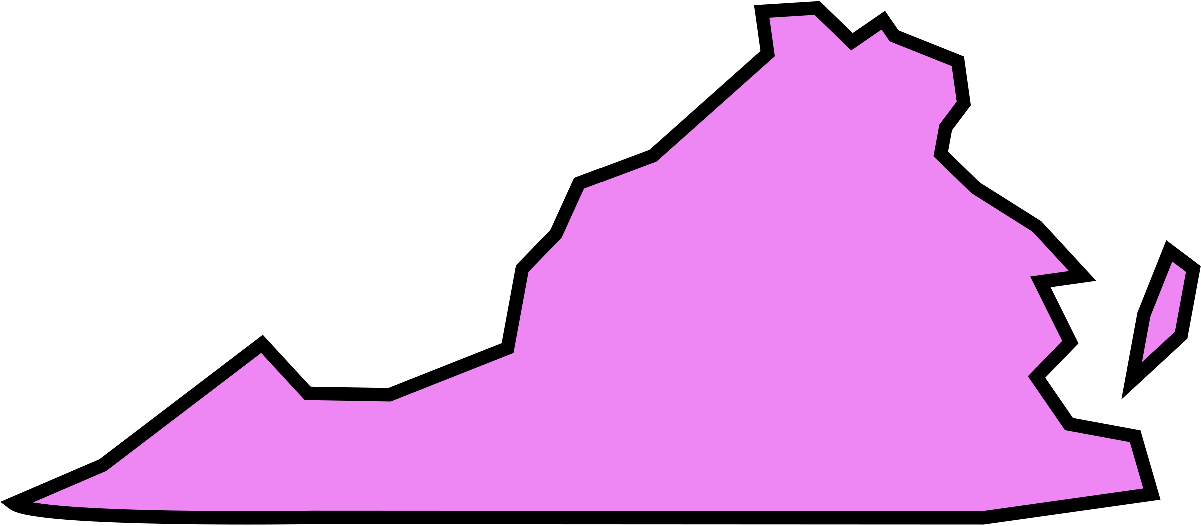 2400x1052 Virginia Clipart