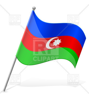 362x400 Wavy State Flag Of Azerbaijan