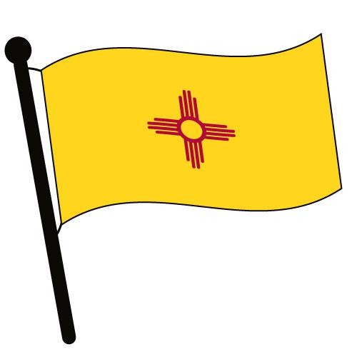 500x500 New Mexico State Flag Clip Art